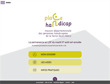 Tablet Screenshot of place-handicap.fr
